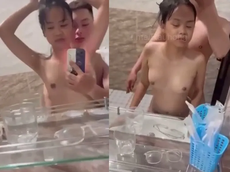 Nhỏ nhắn em cùng anh yêu quan hệ trước gương quay kỉ niệm